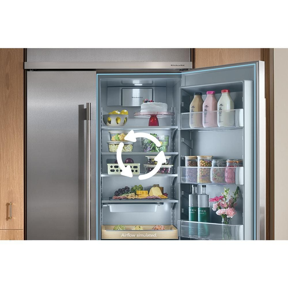 25.5 Cu. Ft. 42-Inch Built-In Side-by-Side Refrigerator with Signature Platinum Interior in PrintShield® Finish