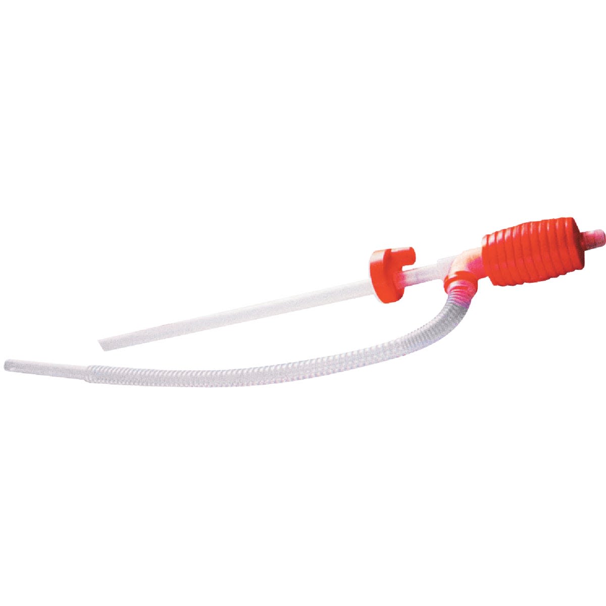 Manual siphon pump with flexible hose and red handle for fuel transfer in indoor tools and under $50 collections