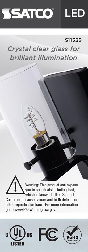 Satco 4 watt LED bulb with clear glass and gray coil filament for warm white lighting under $50 in Electrical and Lighting collections