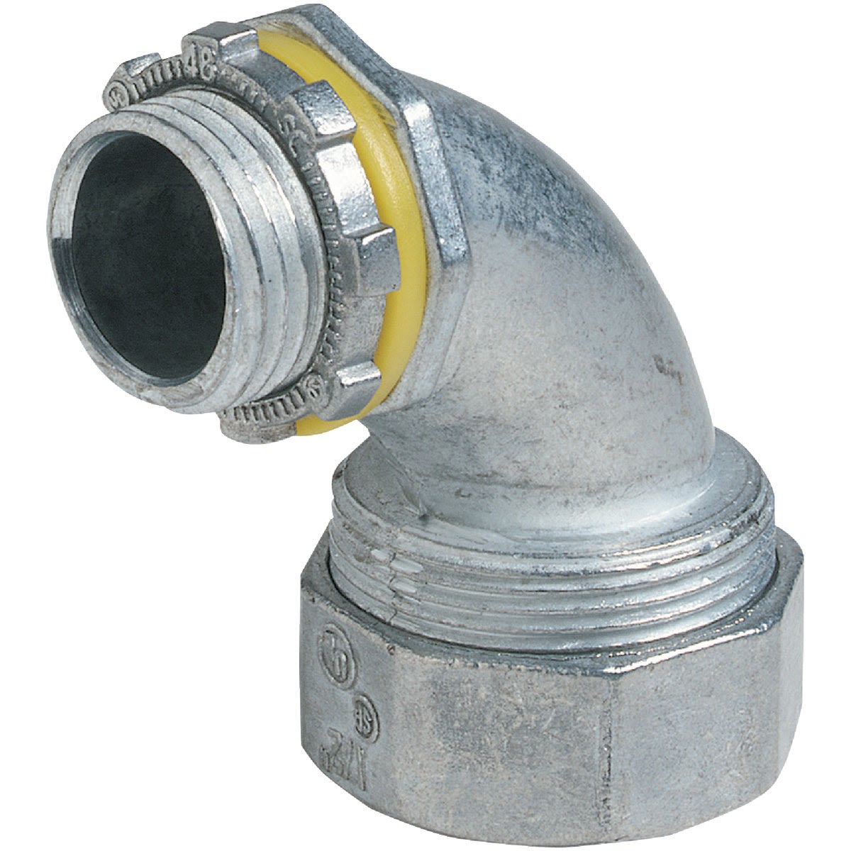 Die-cast zinc 90-degree liquid tight connector for electrical conduit fittings in home improvement under $50 collection