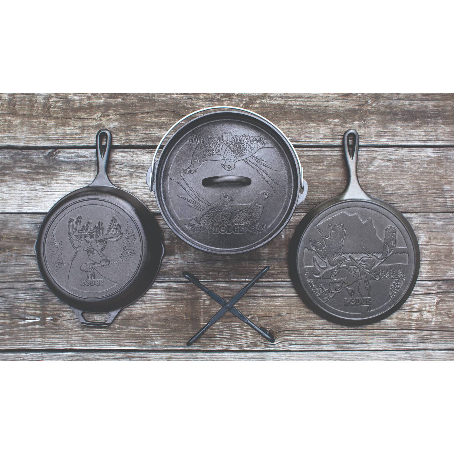 Lodge Cast Iron Wildlife Series 5-Piece Cookware Set – Hartville