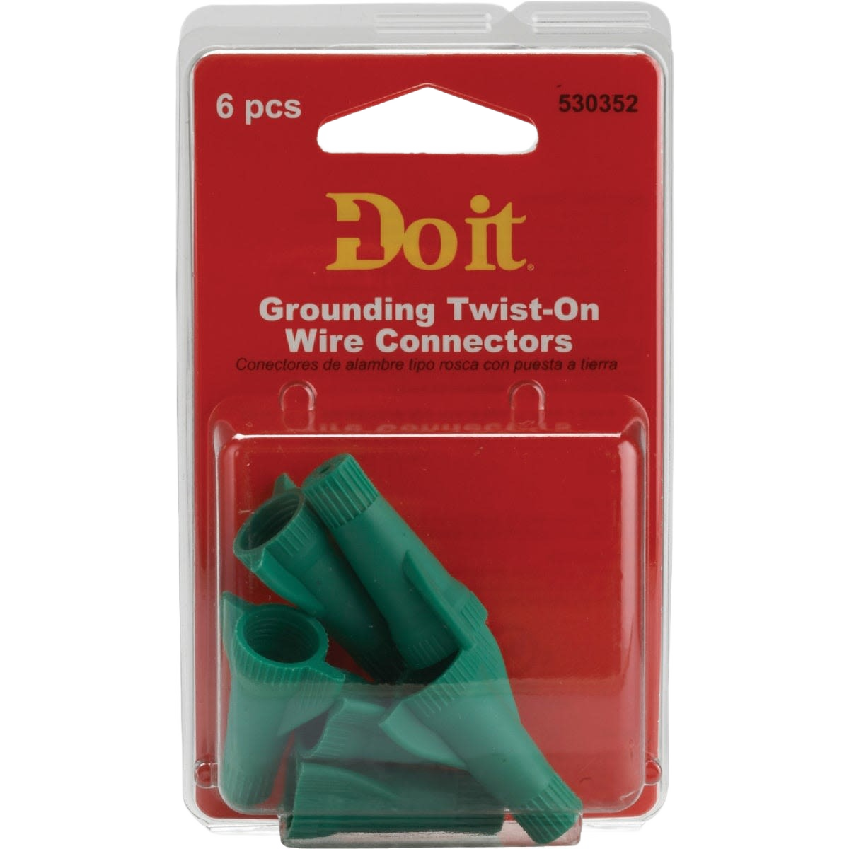 Green grounding wing wire connectors in pack of six for electrical and home improvement under $50 collections