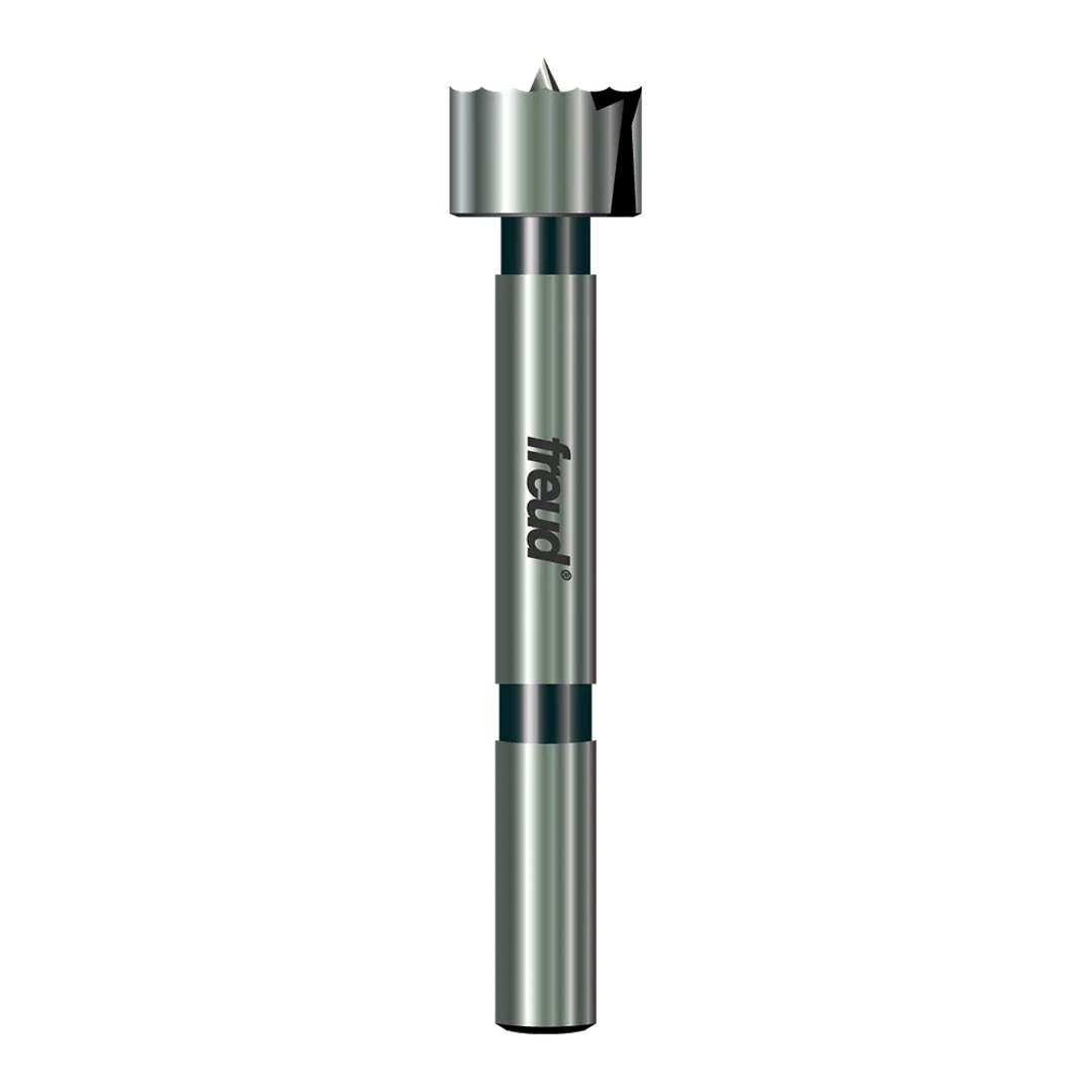 Precision 3/4 inch Forstner bit with razor-sharp serrated edge for smooth flat-bottom holes in drill bits and tool accessories