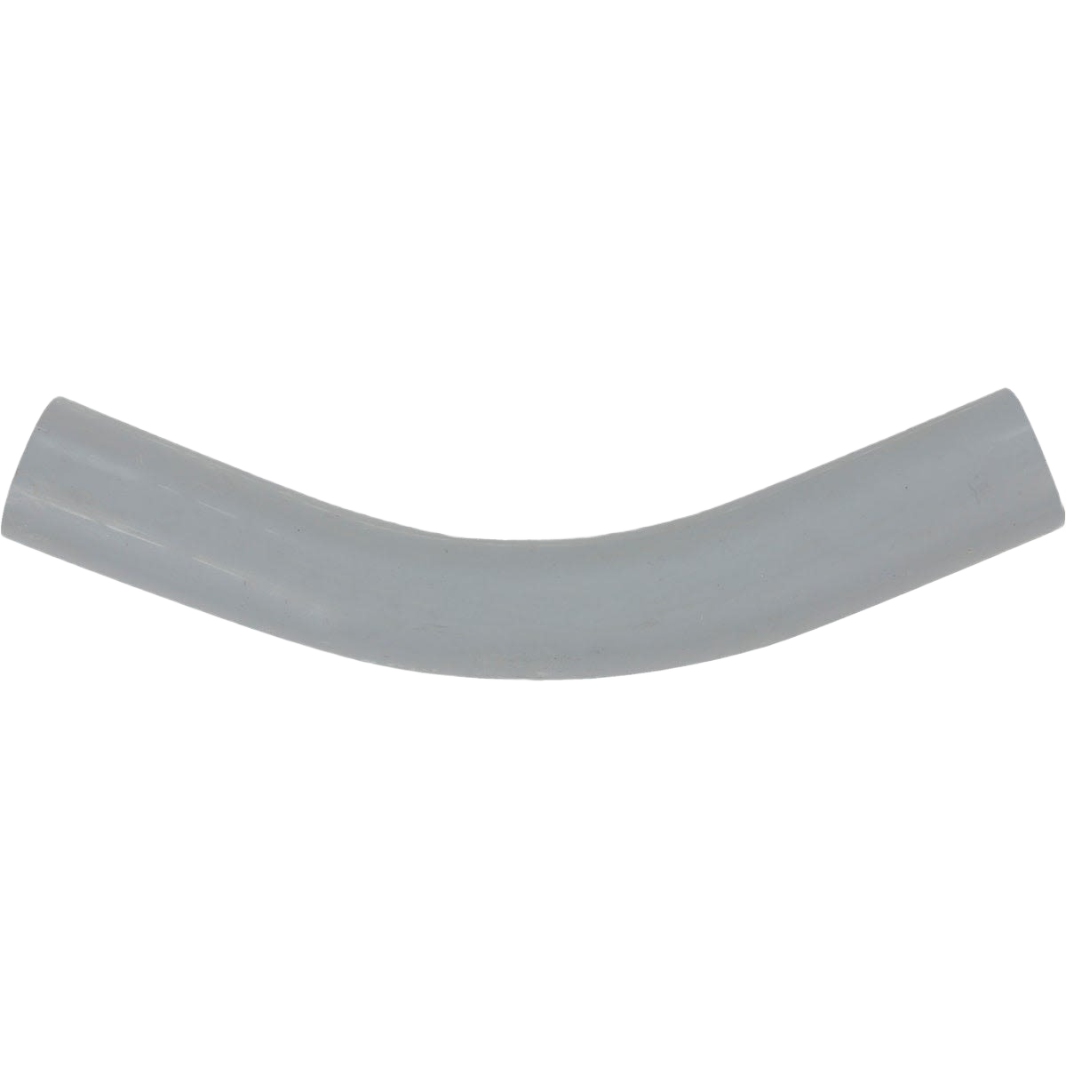 Gray PVC conduit elbow with smooth 45-degree bend for electrical conduit and fittings under $50 collection