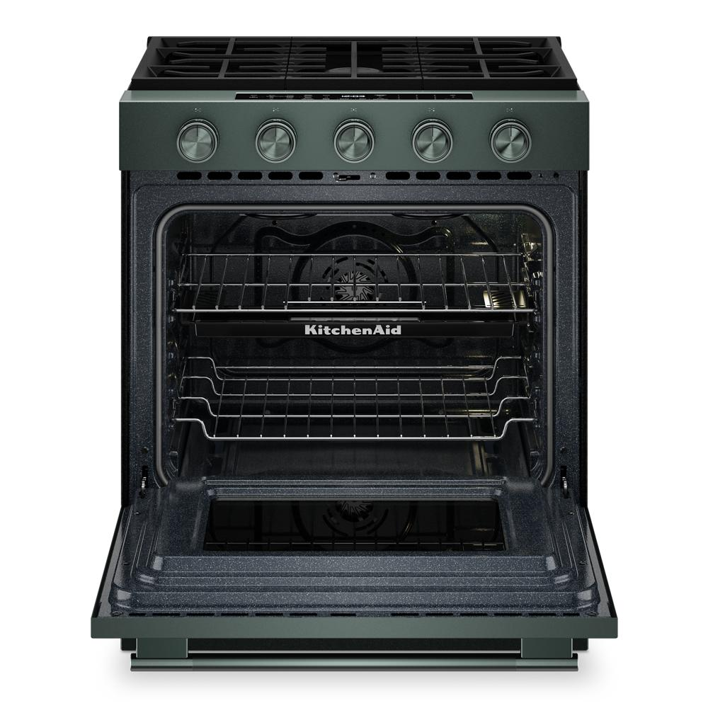 5.0 Cu. Ft. Smart Slide-in Gas Range with Convection Cooking Modes and 2-in-1 Burner