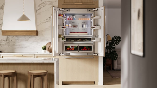 Benchmark™, Built-in Bottom Freezer Refrigerator, 36'', Softclose® Flat Hinge