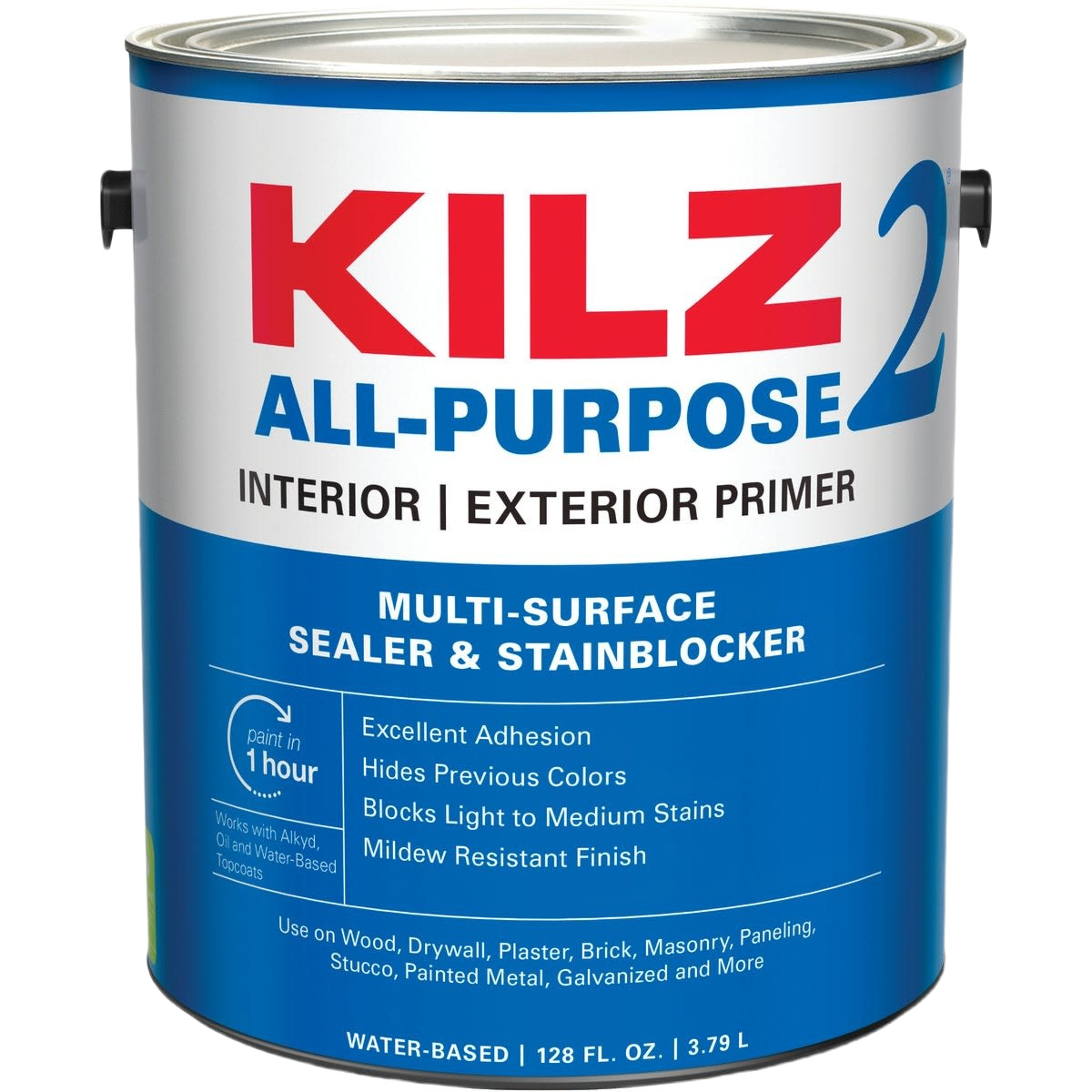 KILZ White Latex Primer – Stain Blocking, Interior & Exterior