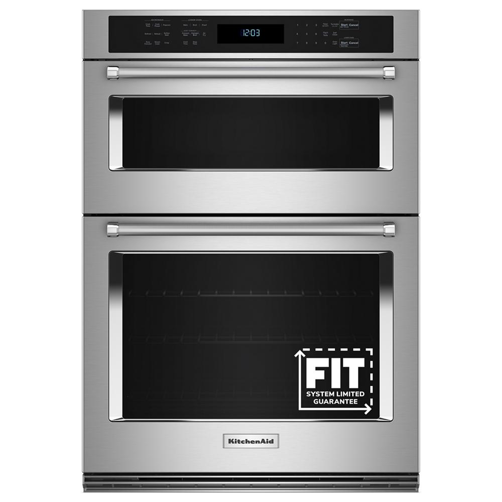 KitchenAid® 30" Combination Microwave Wall Ovens with Air Fry Mode.