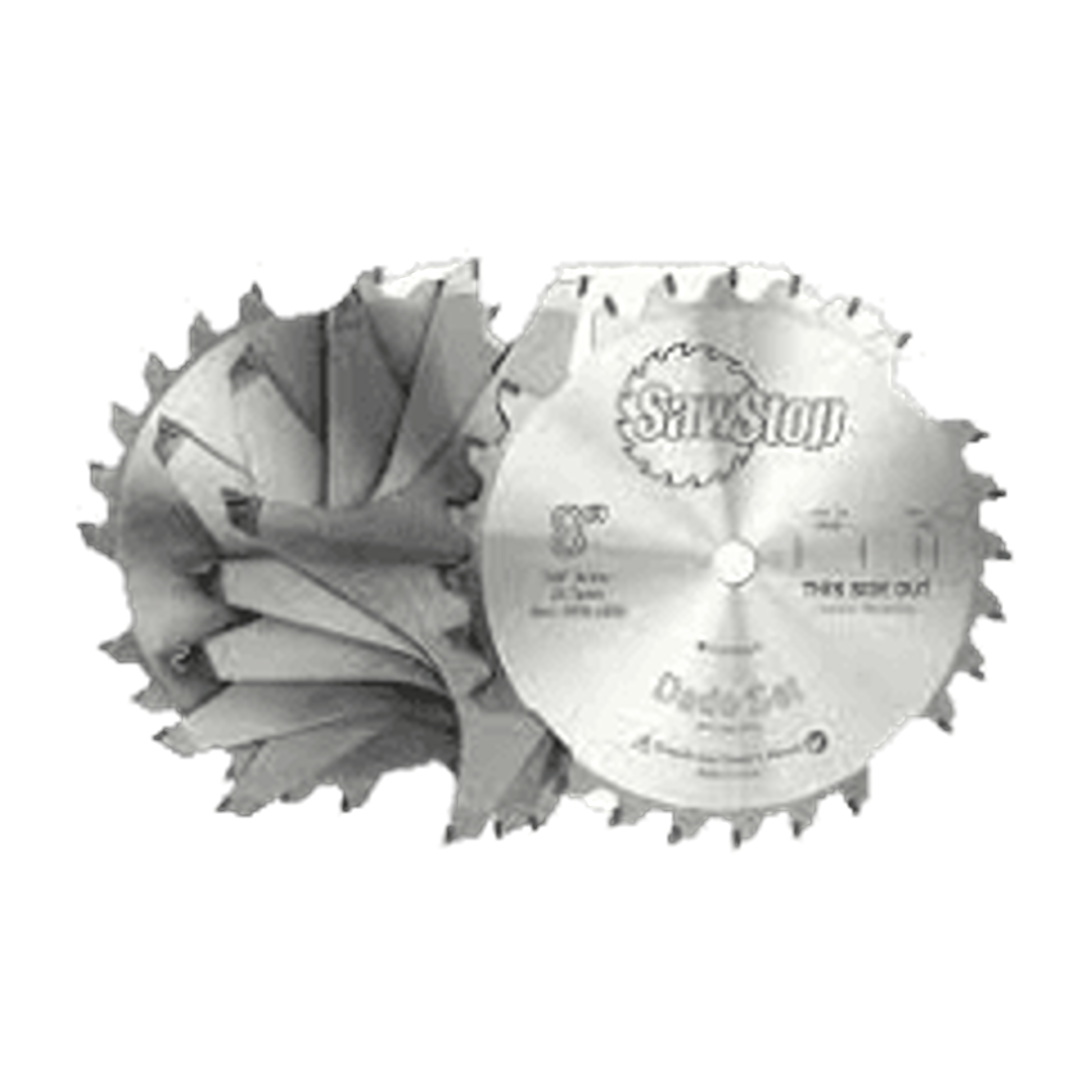 Premium 8-inch dado blades with precision teeth for smooth woodworking cuts in power tool accessories and saw blades collections