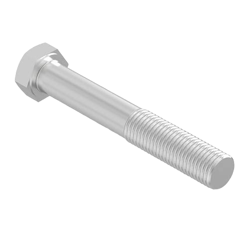 Hexagonal head screw with partial threading designed for John Deere equipment repair and home improvement projects