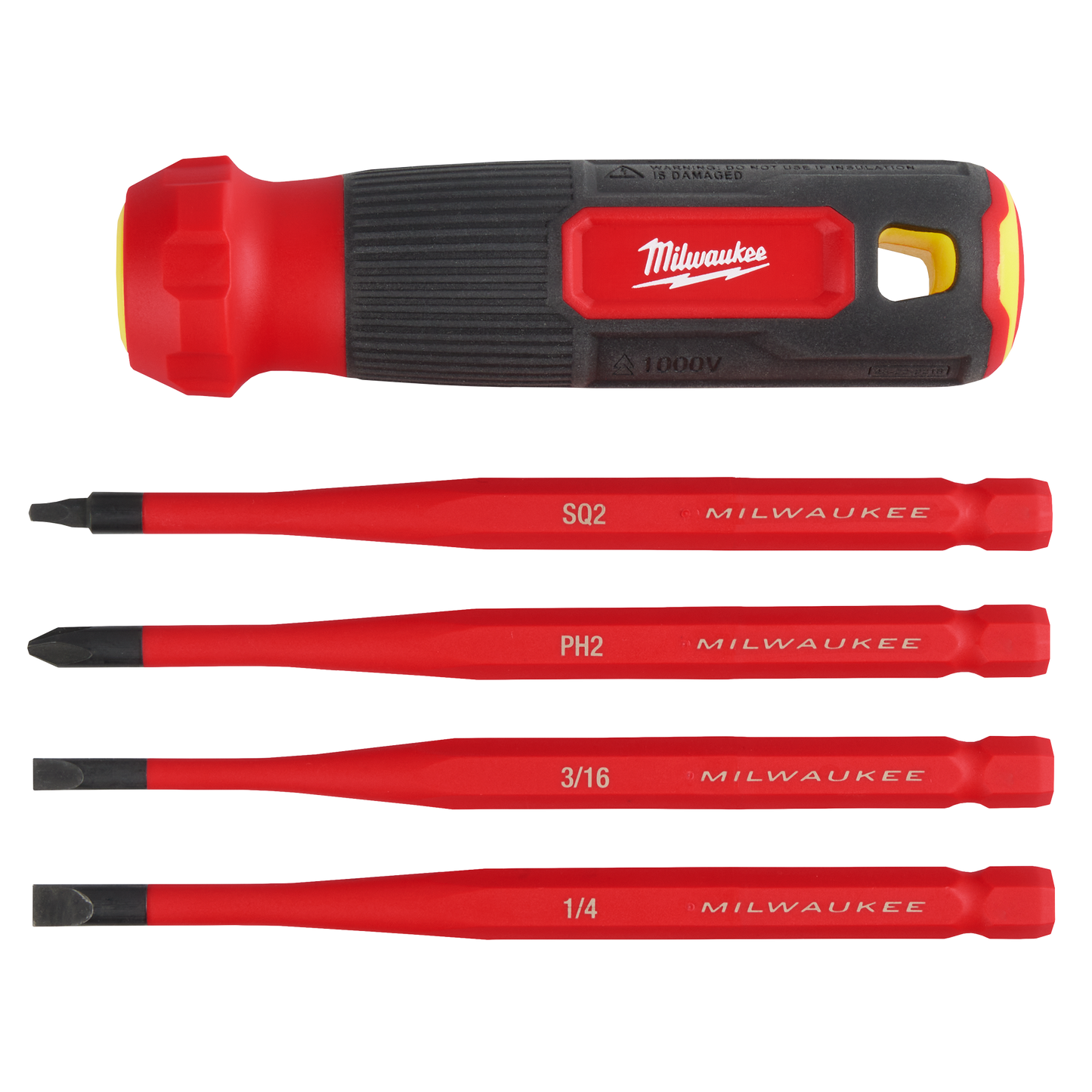 Milwaukee 4-in-1 1000V Insulated Slim Tip Multi-Bit Screwdriver