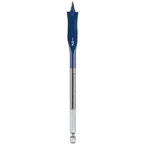 Single 1/2 inch Daredevil spade bit with threaded tip for fast, clean holes in power tool accessories and drill bits collections