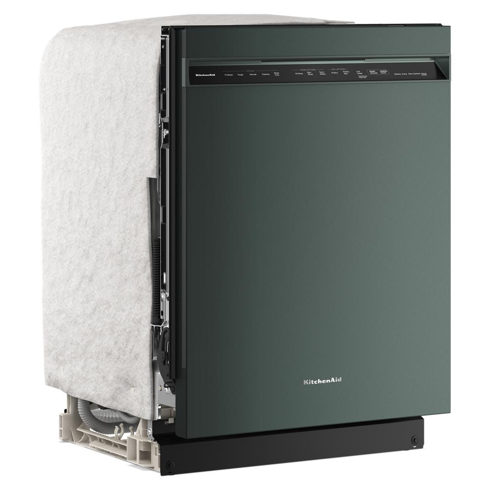 KitchenAid matte black dishwasher with top control panel, part of dishwashers and kitchen appliances collection