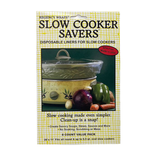 Pack of disposable liners for slow cookers designed to simplify cooking and reduce cleaning in home improvement kitchens