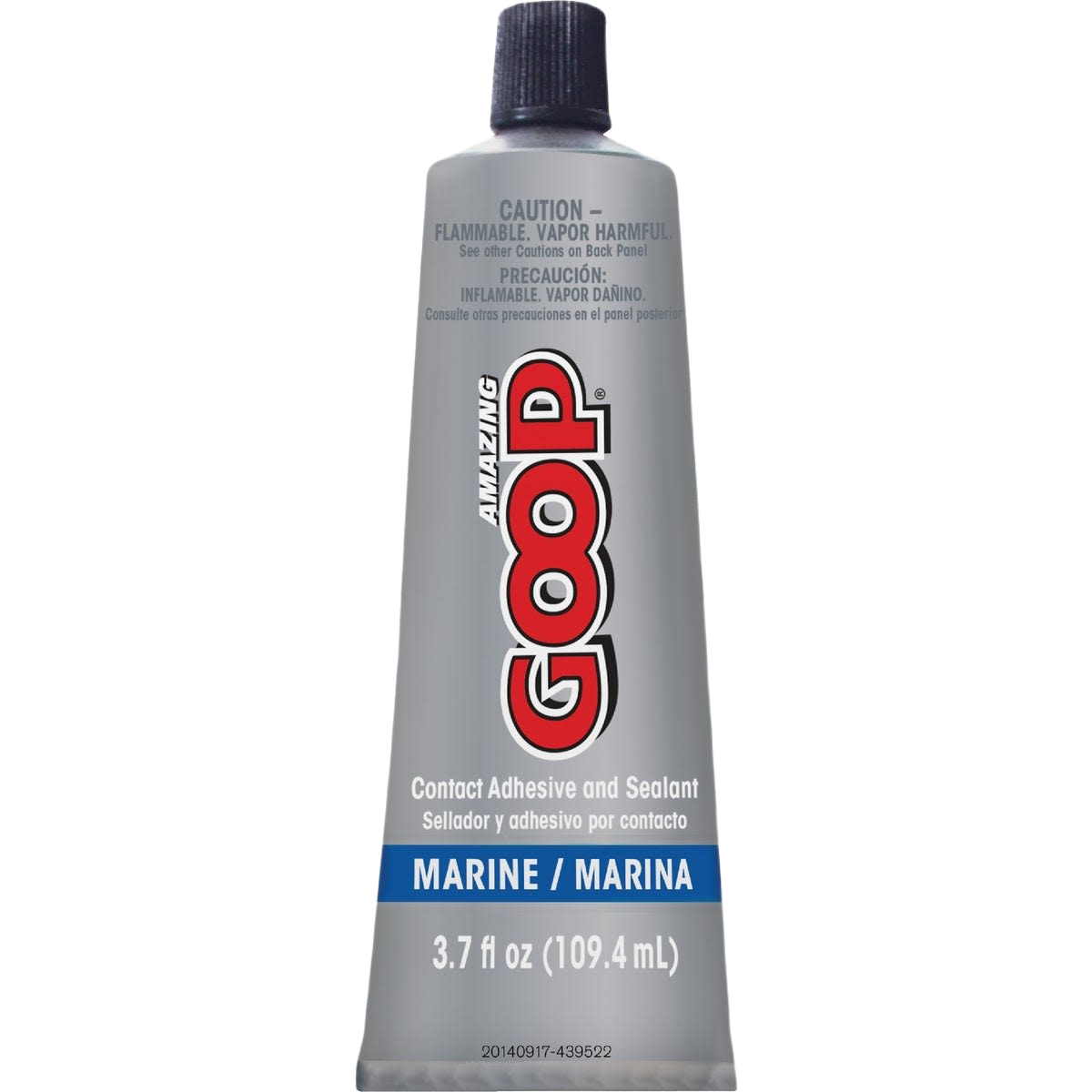 Gray tube of marine adhesive and sealant with red and blue lettering, part of Paint & Supplies and Glue & Adhesives collections
