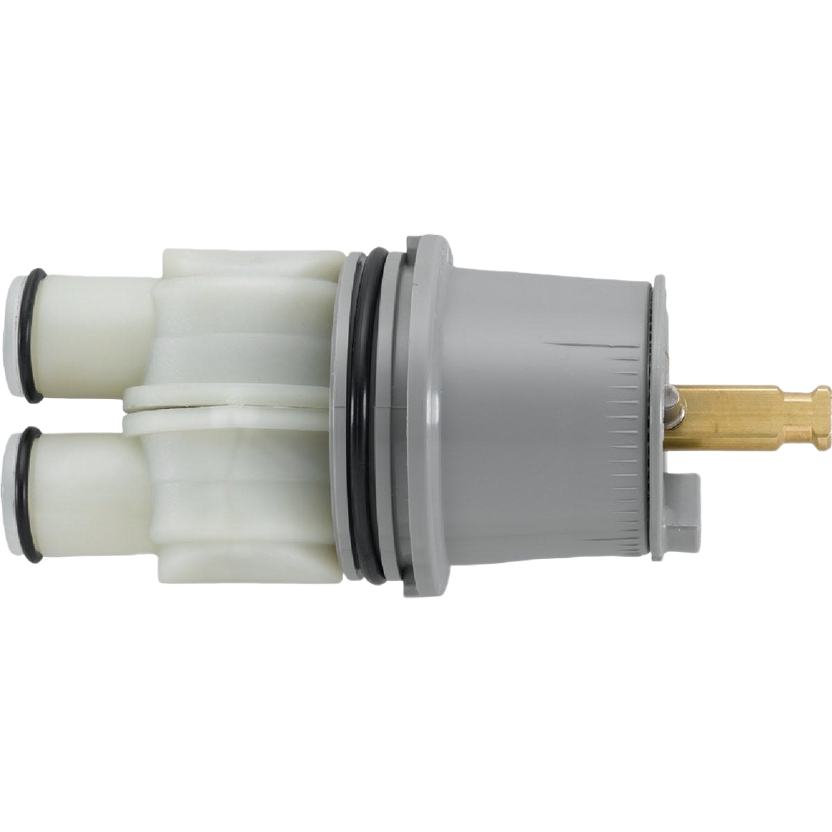 Universal bathtub and shower faucet cartridge assembly with brass stem for plumbing repair and faucet parts under $100
