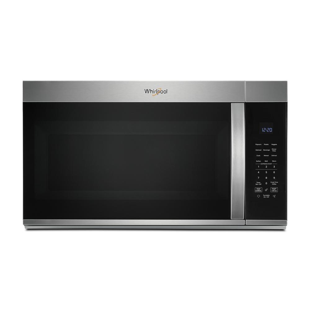 Stainless steel over-the-range microwave with digital display and control panel in Microwaves and Appliances collections