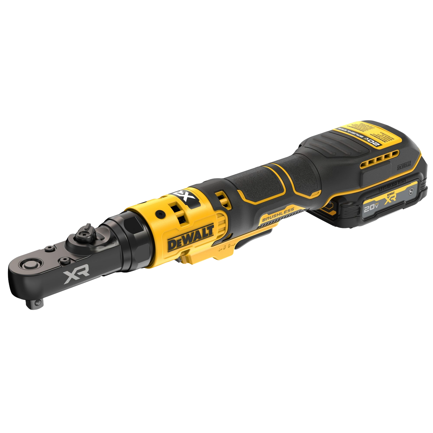 DEWALT 20V MAX* XR® Brushless Cordless 3/8-In. & 1/2-In. Sealed Head Ratchet Kit