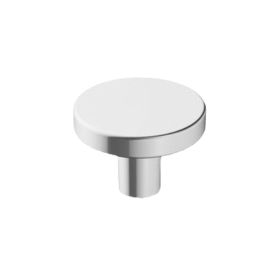 Polished chrome cabinet knob with sleek modern design for hardware and furniture accessories under $50 collections