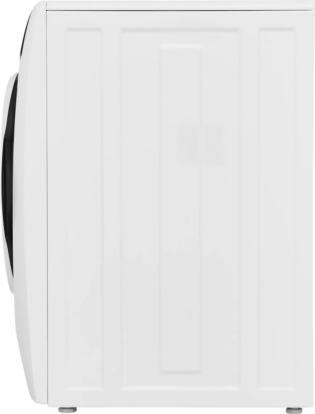 Side view of white front load washer from front load washers and appliances collections