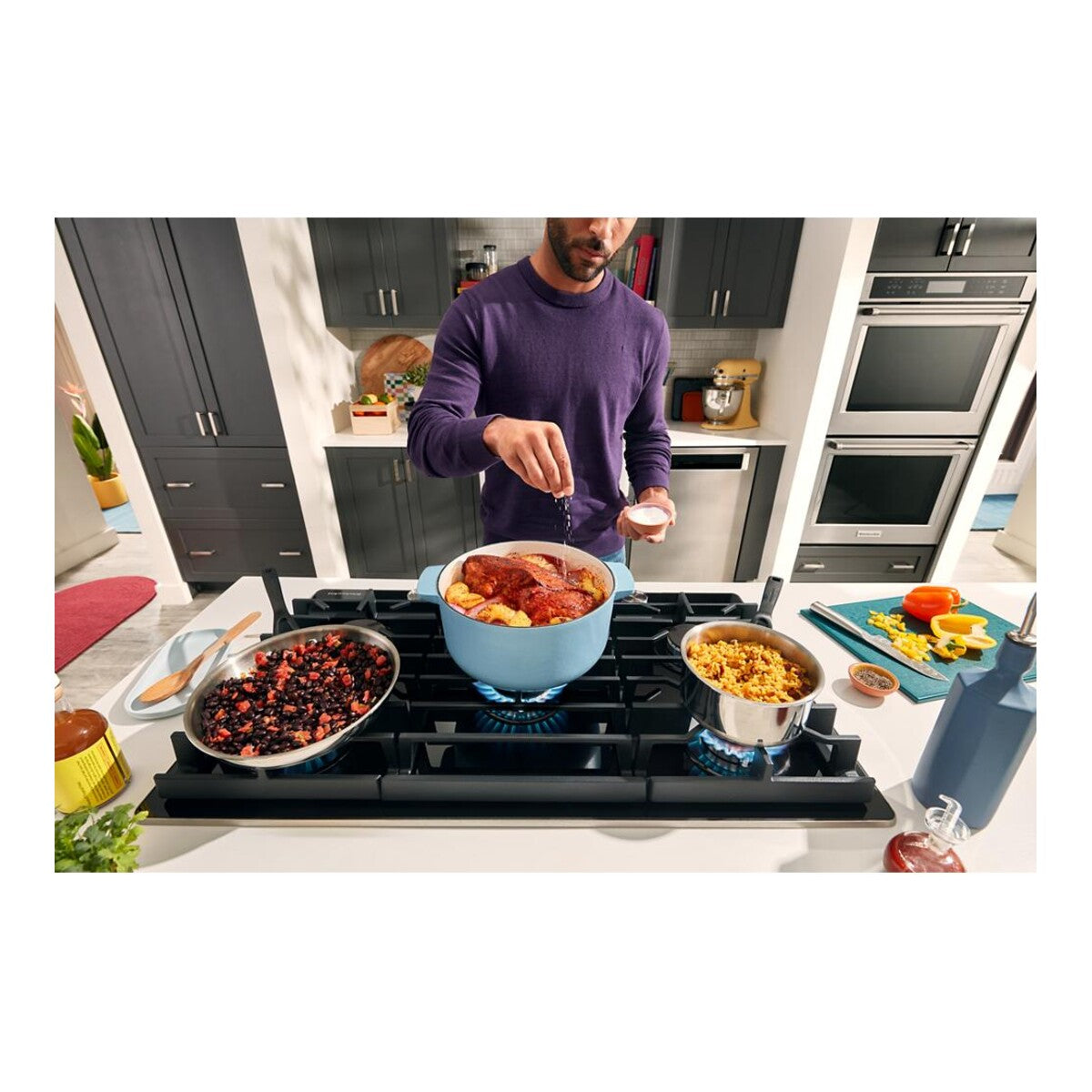 30" Gas-on-Glass Cooktop