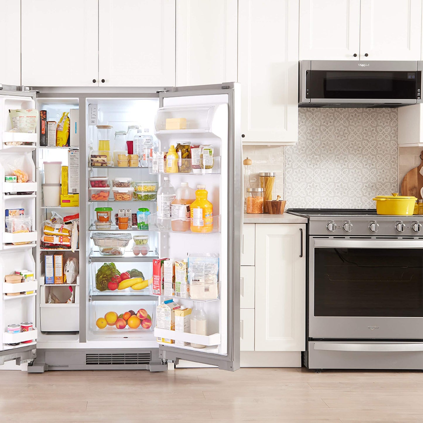33-inch Wide Side-by-Side Refrigerator - 21 cu. ft.