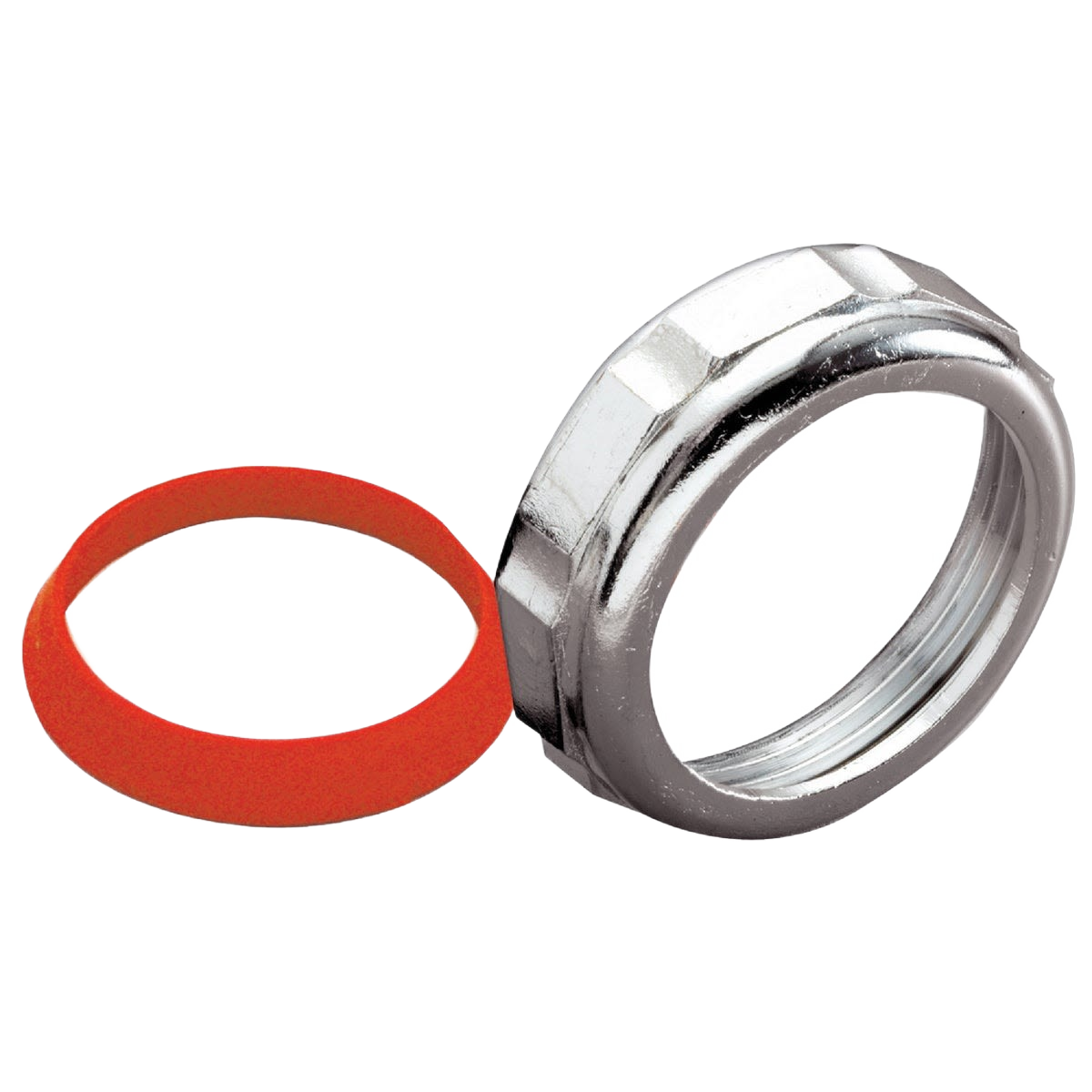 Die-cast slip-joint nut with red washer for plumbing repairs in Pipes & Fittings and Under $50 collections