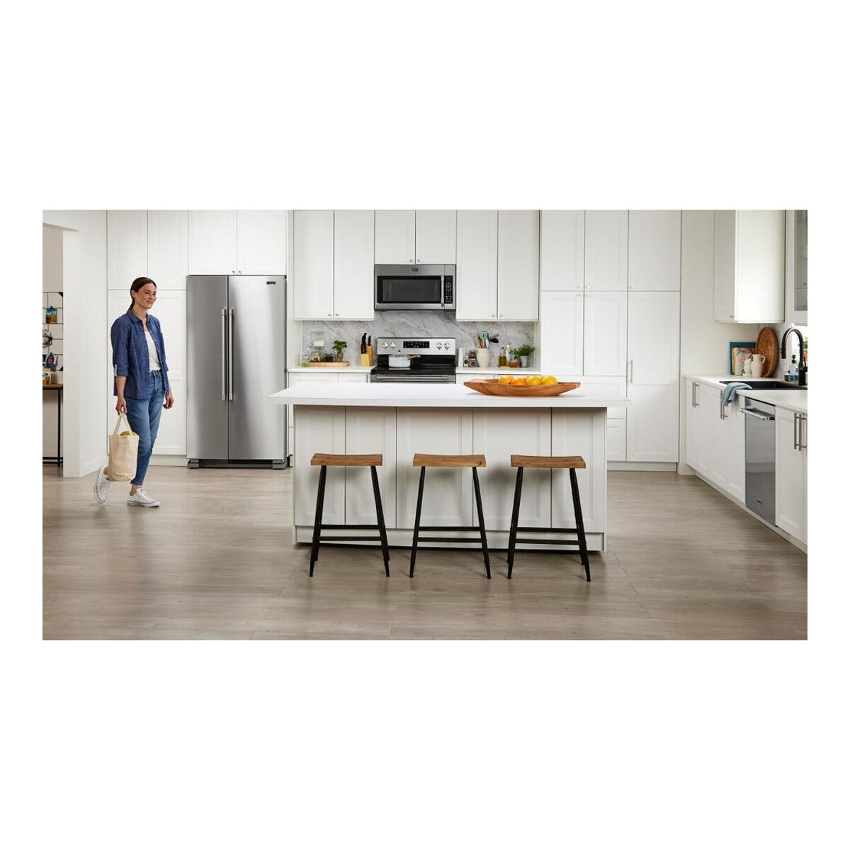 36-Inch Wide Side-by-Side Refrigerator - 25 Cu. Ft.