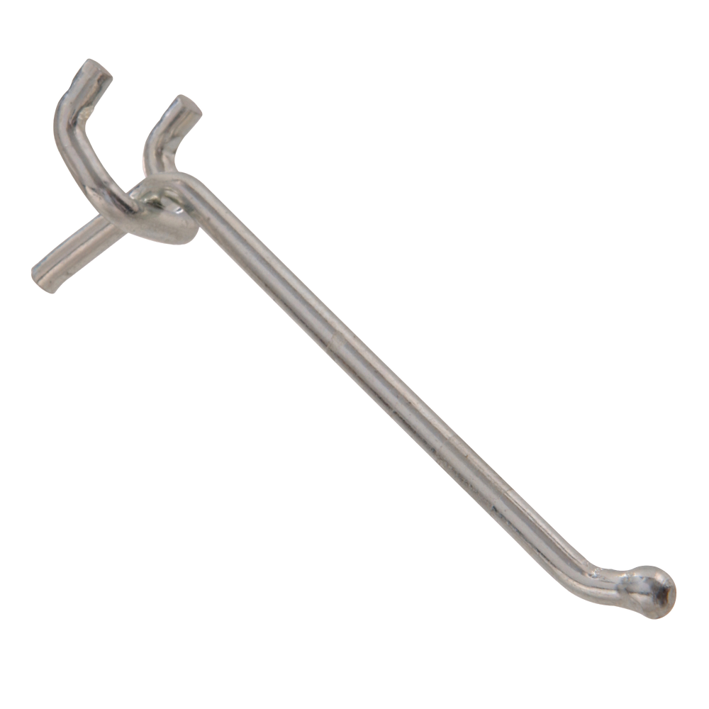 Hardware Essentials Pegboard Single Hook Zinc (0.207" x 10")