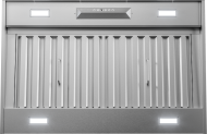 Stainless steel insert range hood featuring LumiLight LED lighting and advanced ACT technology, designed for custom cabinetry, part of Range Hoods, Kitchen & Kitchenware, All Products, and Appliances collections.