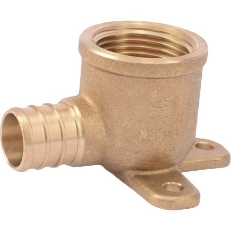 Brass barbed 90-degree drop ear elbow fitting with female threaded connection for plumbing under $50 collection