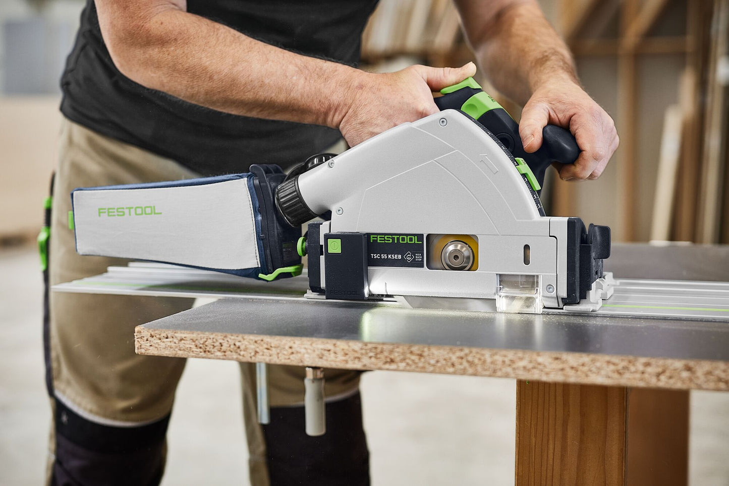 Festool 577991 Cordless Track Saw TSC 55 KSEB-Basic