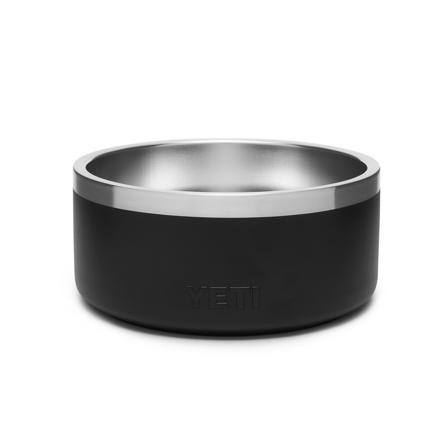 Black stainless steel dog bowl with double-wall design for durability from Bowls & Feeders and Pet & Animal collections