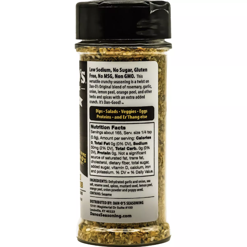 Dan-O's Crunchy Seasoning, 3.5 Oz
