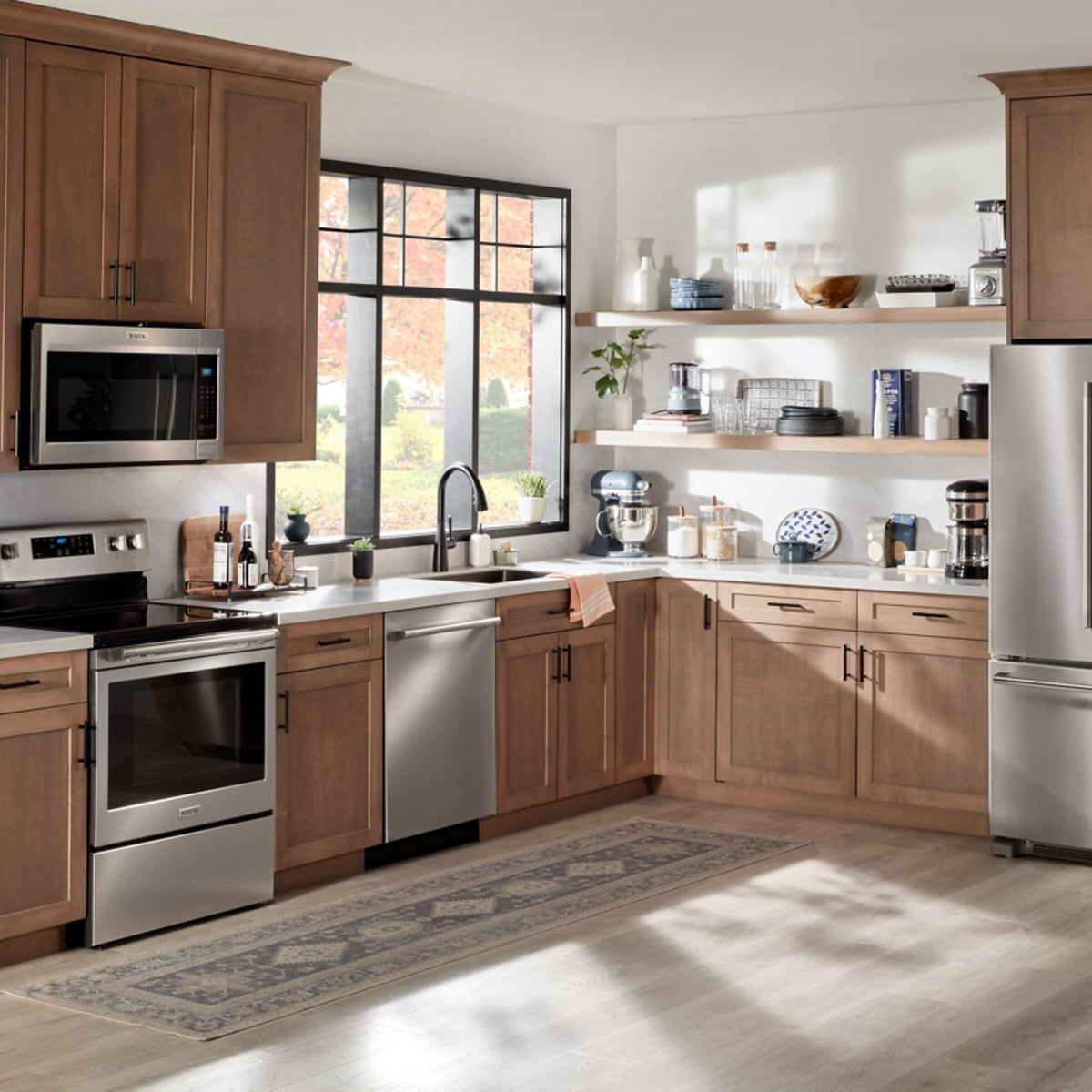 Maytag® 30-Inch Wide Freestanding Electric Range with Steam Clean - 5.3 cu. ft.