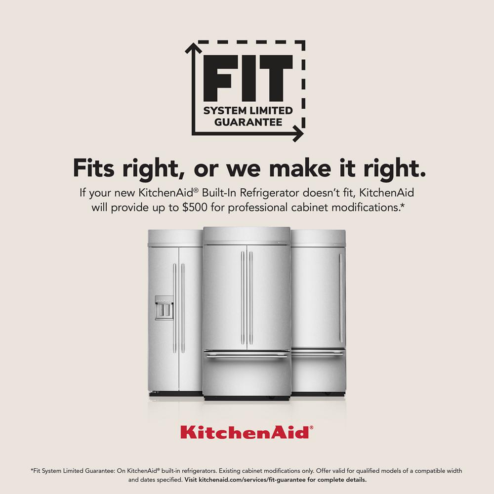 25.5 Cu. Ft. 42" Built-In Panel-Ready Side-by-Side Refrigerator with Platinum Interior