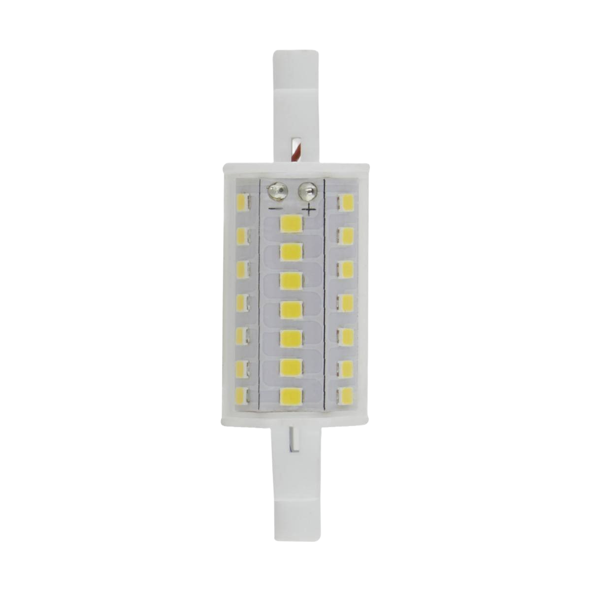 Compact LED light bulb with multiple small chips for bright indoor lighting in electrical and light bulb collections