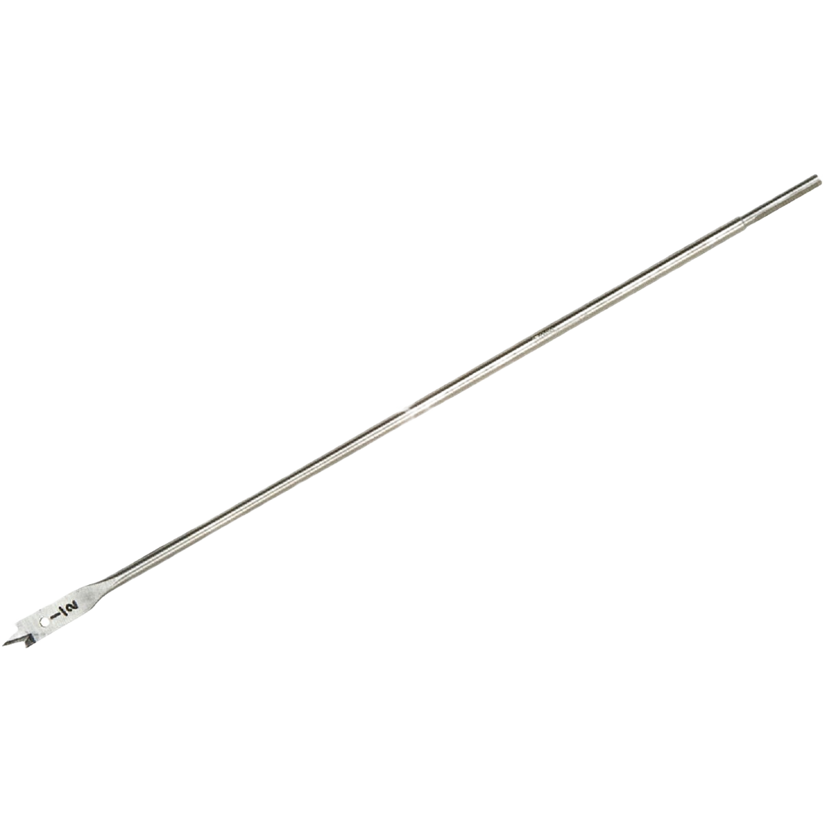 Long 1/2-inch spade drill bit with blue-groove point for fast chip removal in power tool accessories and drill bits collections