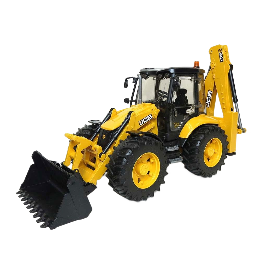 Yellow Bruder Toys JCB 5CX Eco model backhoe loader toy for vehicles and remote controlled collections under $100