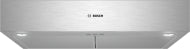 Stainless steel undercabinet hood with slim design and built-in lighting in Bosch kitchen appliances collection