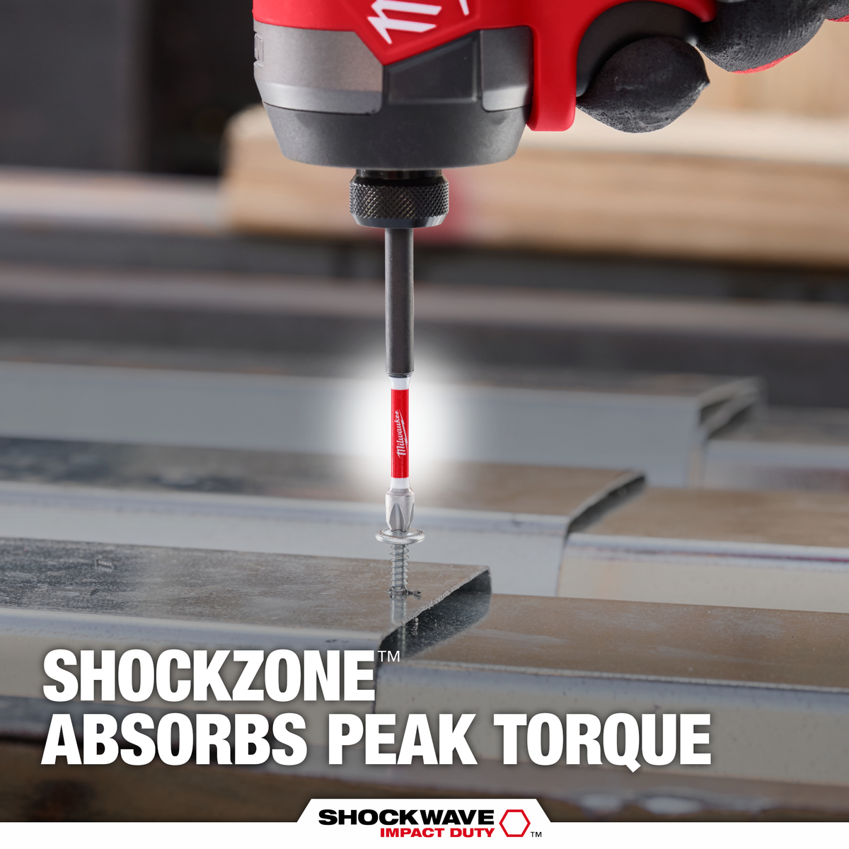 Milwaukee SHOCKWAVE™ Impact Duty 1" Pozidriv #1 Insert Bits, 2-Pack