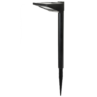 Black plastic solar garden stake light with domed top for outdoor landscape and pathway illumination under $50 collections