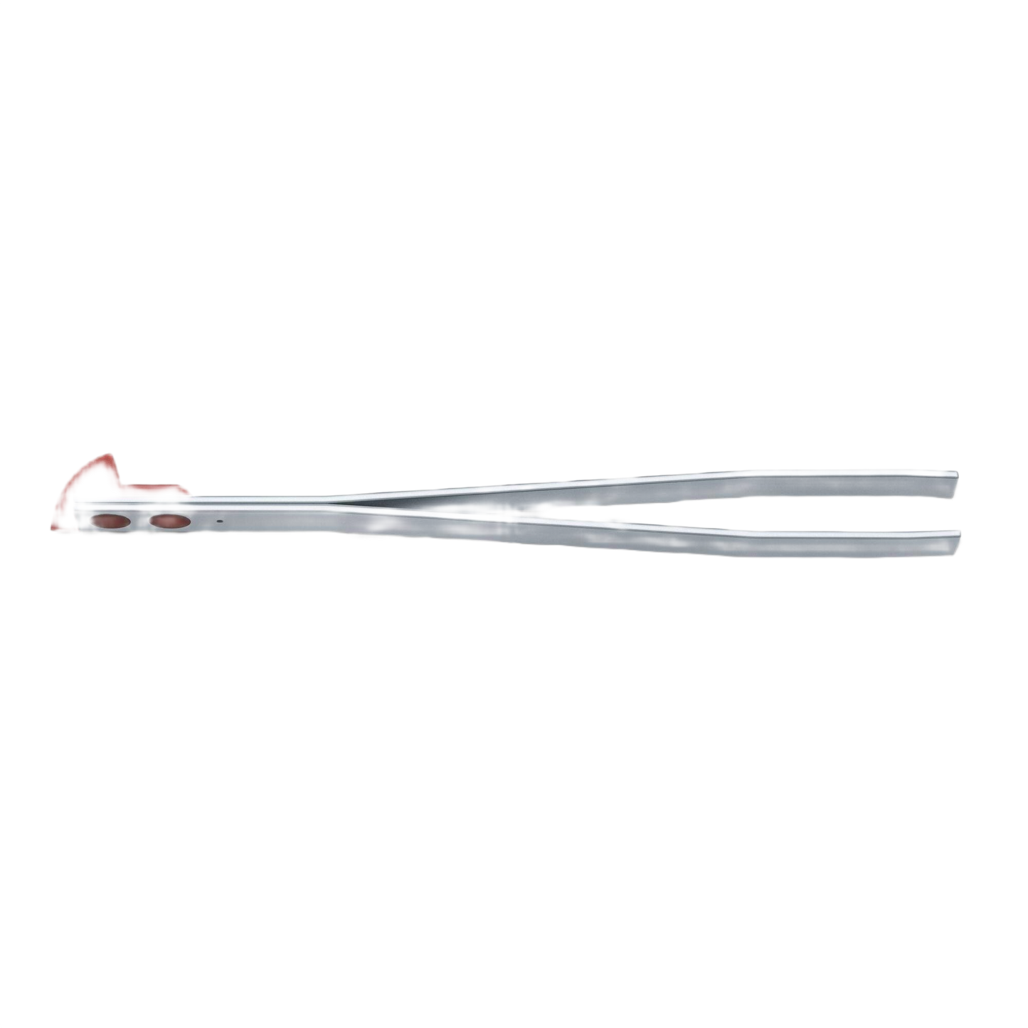 Large stainless steel tweezers with red accent, suitable for cutting tool and woodworking hand tools collections under $50