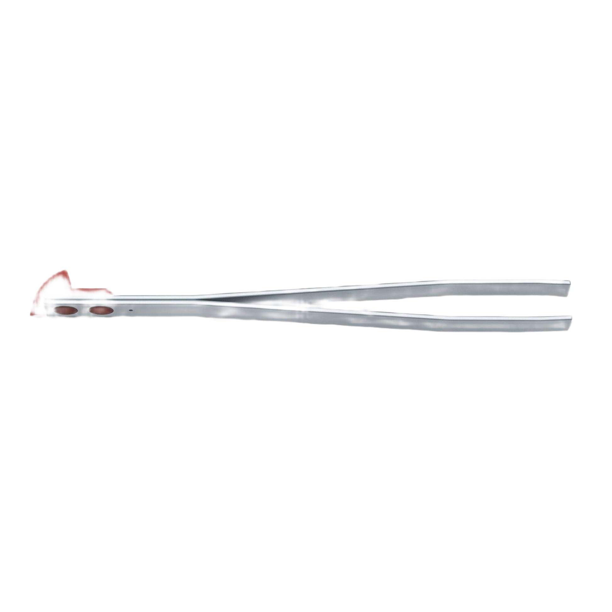 Large stainless steel tweezers with red accent, suitable for cutting tool and woodworking hand tools collections under $50
