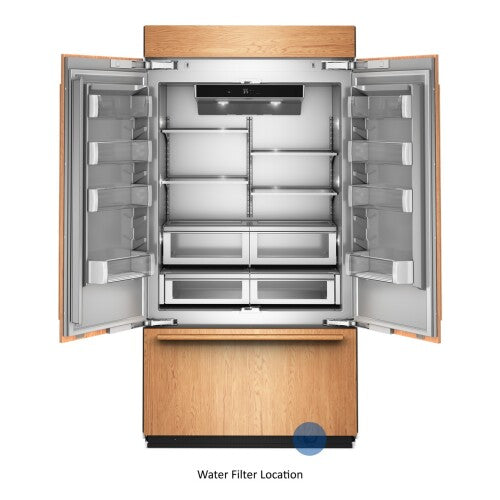 24.2 Cu. Ft. 42" Built-In Panel-Ready French Door Bottom Mount Refrigerator with Platinum Interior