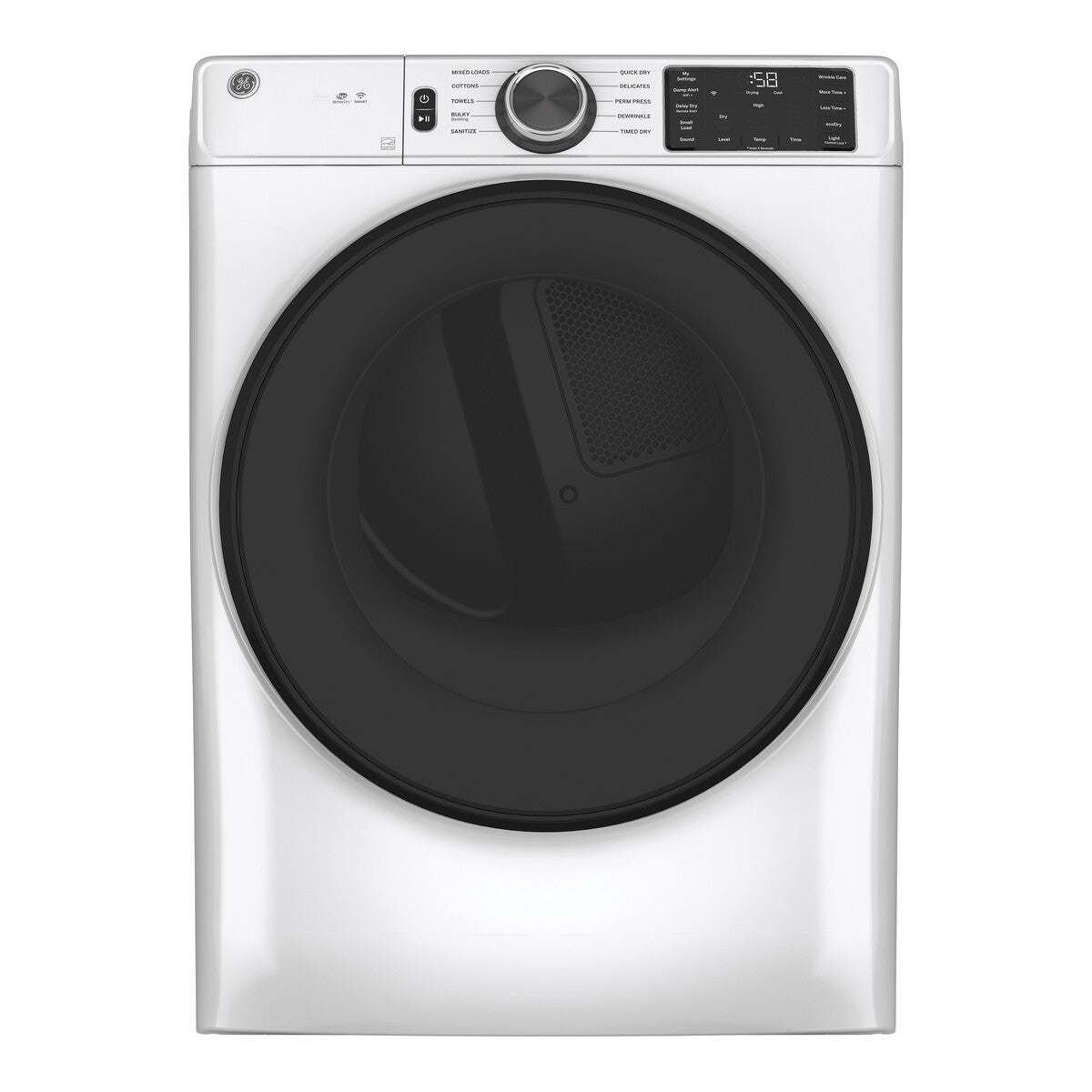 GE® ENERGY STAR® 7.8 cu. ft. Capacity Smart Front Load Gas Dryer with Sanitize Cycle