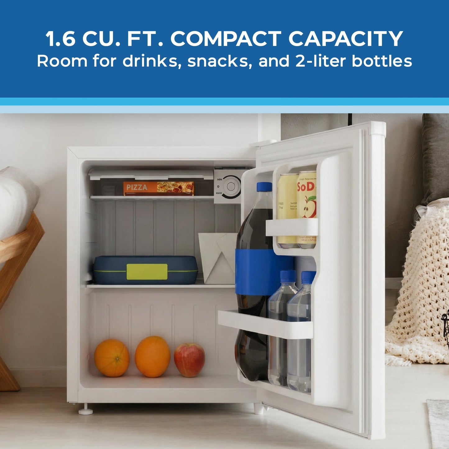 Avanti 1.6 Cu. Ft. Compact Refrigerator - Black