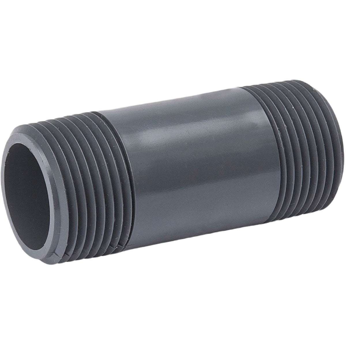 Gray Schedule 80 PVC pipe nipple with threaded ends for plumbing and pipes & fittings under $50 collection