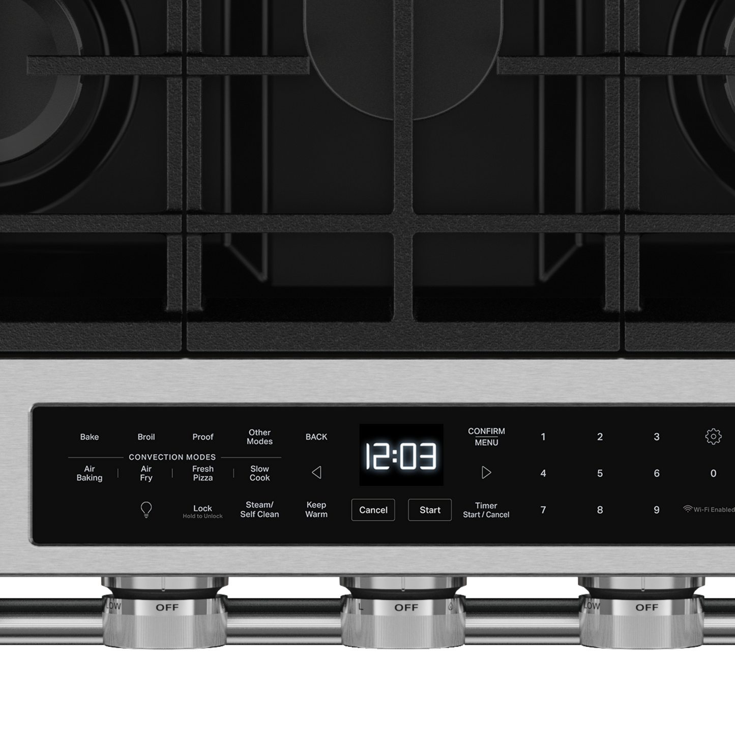 5.0 Cu. Ft. Smart Slide-in Gas Range with Convection Cooking Modes