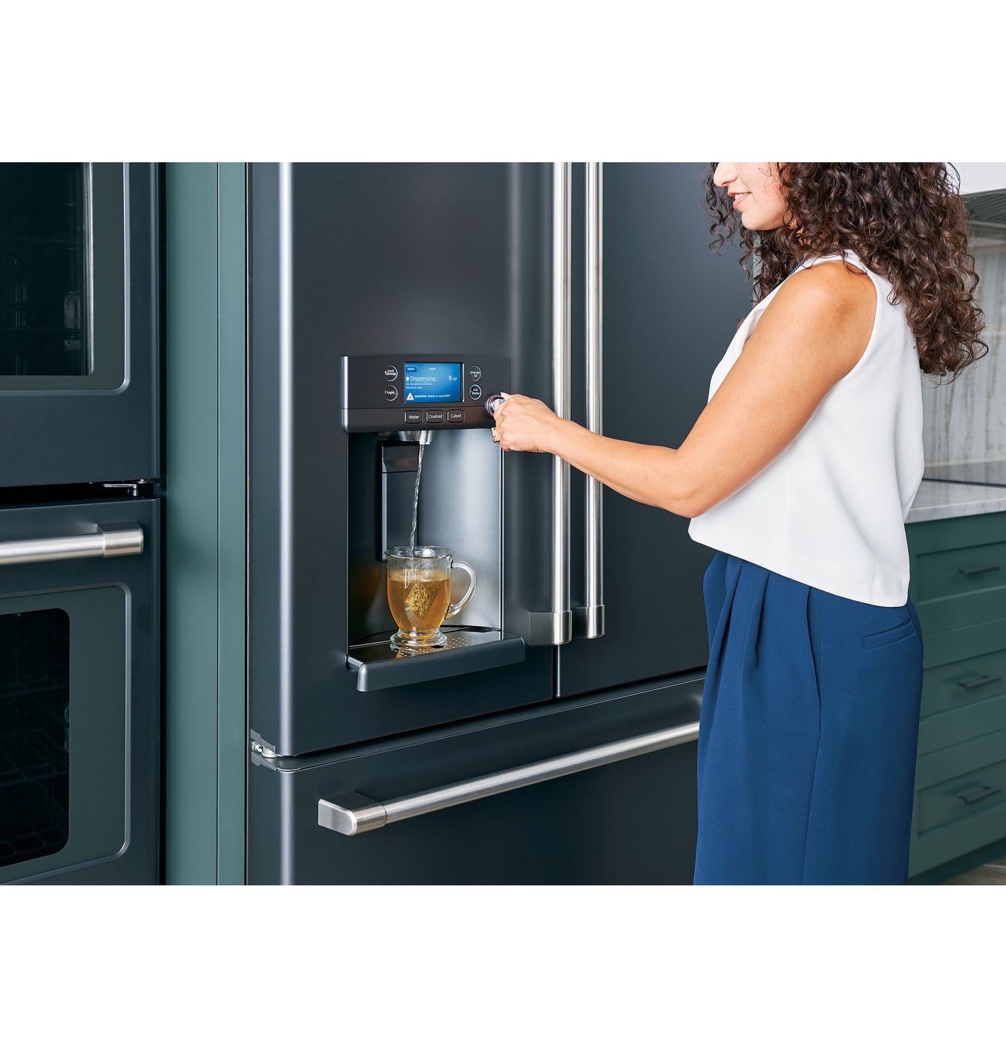 CAFÉ™ ENERGY STAR® 22.1 Cu. Ft. Smart Counter-Depth French-Door Refrigerator with Hot Water Dispenser